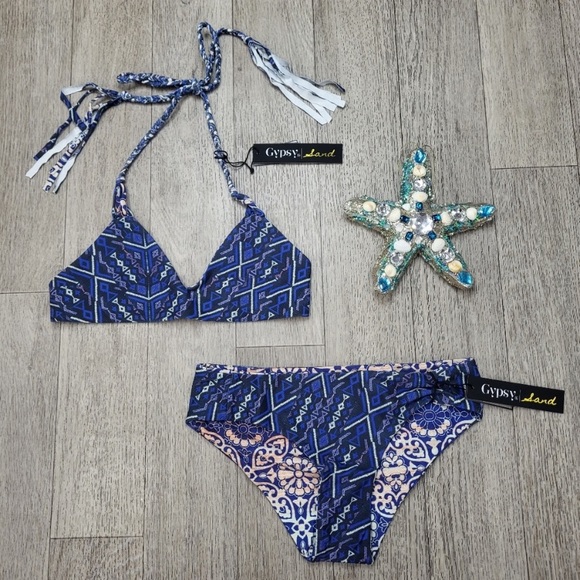 NEW W TAGS- Gypsy ‘05 Reversible Swim Set - Picture 2 of 5